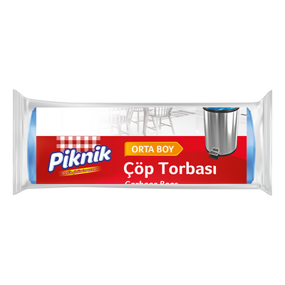 Piknik - Piknik Çöp Torbası Ekonomik Orta 15 Adet