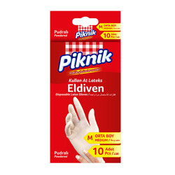 Piknik - Piknik Lateks Eldiven Orta Boy 10'lu