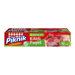 Piknik - Piknik Kilitli Poşet Büyük Boy 10'lu