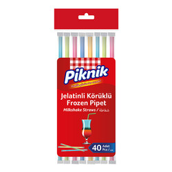 Piknik - Piknik Jelatinli Körüklü Frozen Pipet 40'lı