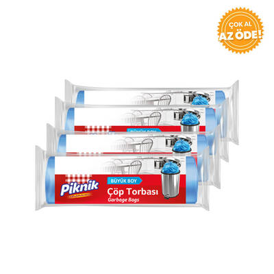 Piknik - Piknik Standart Çöp Torbası Büyük Boy 10'lu 5'li