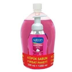 Saloon - Saloon Köpük Sabun Frambuaz 300 ml + 1250 ml