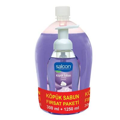Saloon - Saloon Köpük Sabun Lavanta 300 ml + 1250 ml