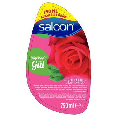 Saloon Liquid Hand Wash Rose 750 ml - 2