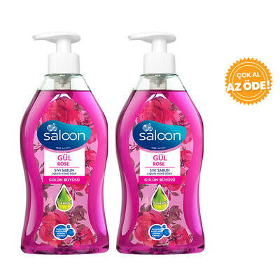 Saloon Liquid Soap Rose 400 ml 2 pcs - 1
