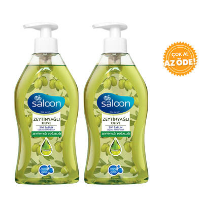 Saloon Liquid Soap with Olive Oil 400 ml 2 pcs - 1