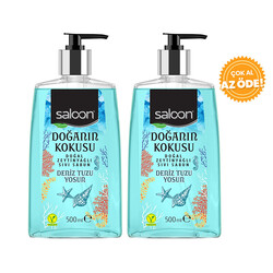 Saloon - Saloon Liquid Soap Scent of Nature Sea Salt & Seaweed 500 ml 2 Pcs