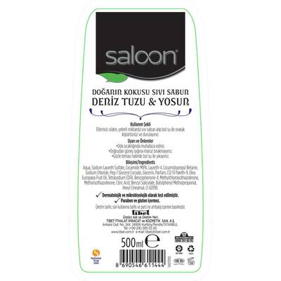 Saloon Scent of Nature Liquid Hand Wash Sea Salt & Seaweed 500 ml - 2