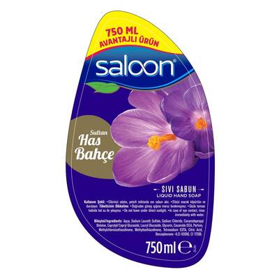 Saloon Liquid Hand Wash Sultan Garden 750 ml - 2