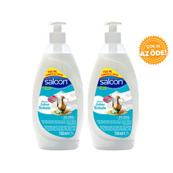 Saloon - Saloon Liquid Soap White Soap Scented 750 ml 2 pcs