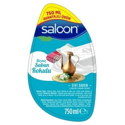 Saloon Liquid Hand Wash White Soap 750 ml - Thumbnail