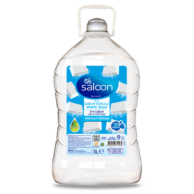 Saloon - Saloon Sıvı Sabun Beyaz Sabun Kokulu 3 L