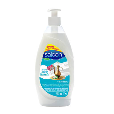 Saloon Sıvı Sabun Beyaz Sabun Kokulu 750 ml - 1