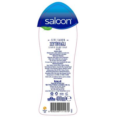 Saloon Sıvı Sabun Zeytinyağlı 400 ml - 2