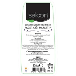 Saloon Sıvı Sabun Doğanın Kokusu ArganYağı & Lavanta 500 ml - Thumbnail