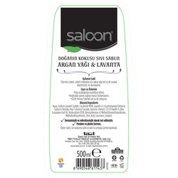 Saloon Scent of Nature Liquid Hand Wash Argan Oil & Lavender 500 ml - Thumbnail