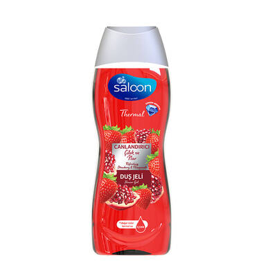 Saloon Thermal Shower Gel Refreshing Strawberry & Pomegranate 450ML - 1