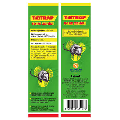 Tibtrap Rat Poison Wheat 2x125 g - 3