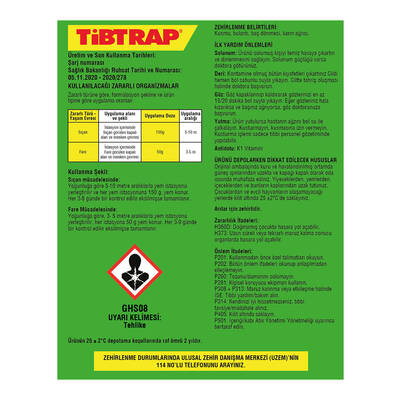 Tibtrap Rat Poison Pellet 80 g - 2